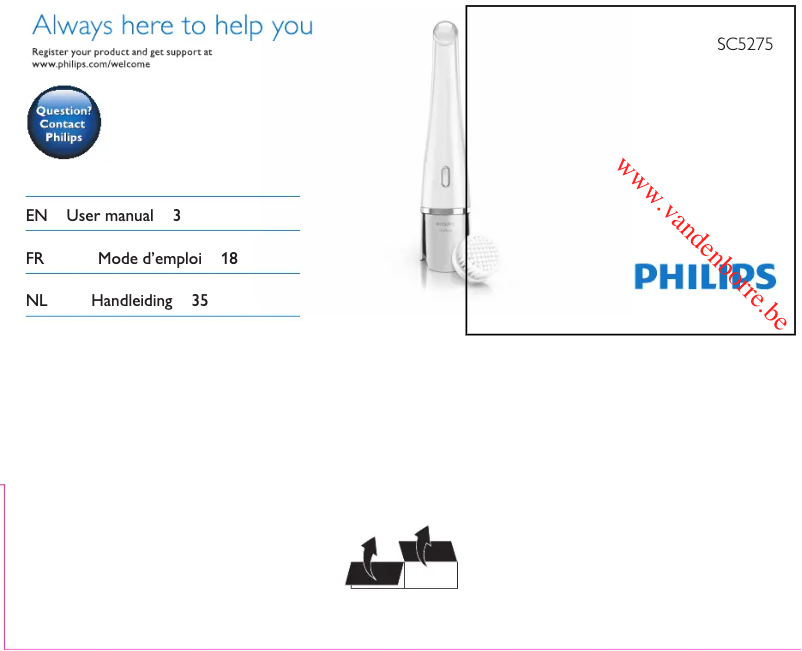 Page 1 of the manual User Manual Philips VISAPURE ESSENTIAL SC5275/10