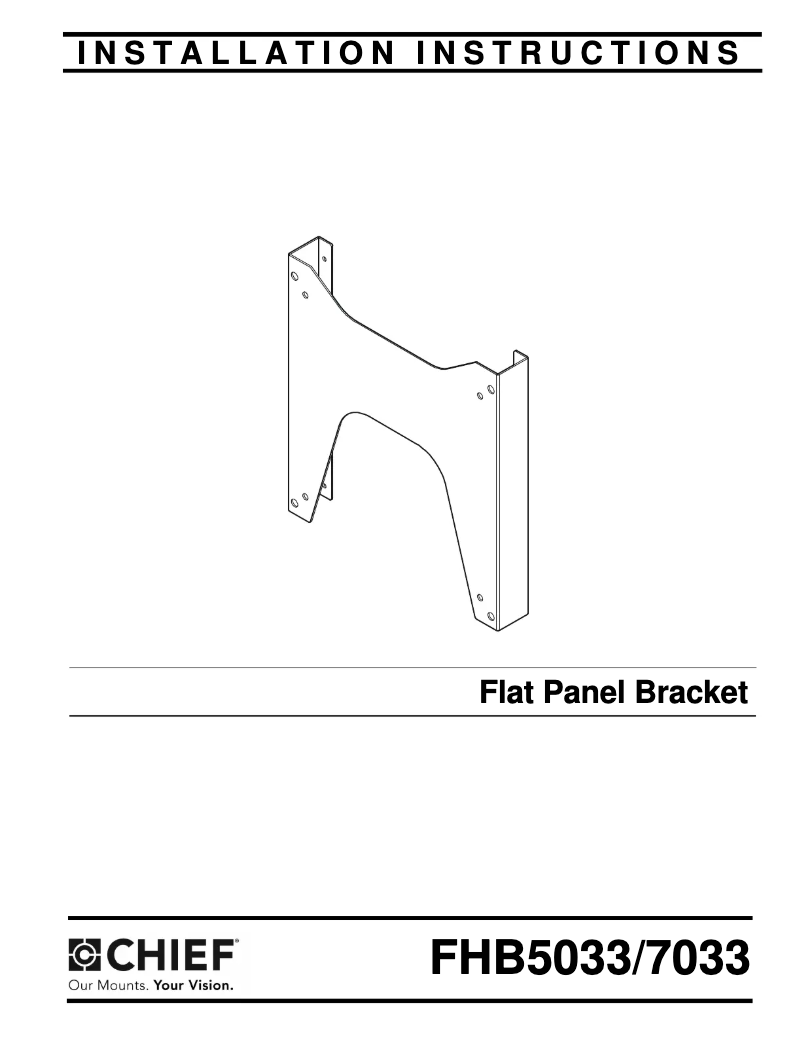 Page 1 de la notice Manuel utilisateur Chief FHB5033