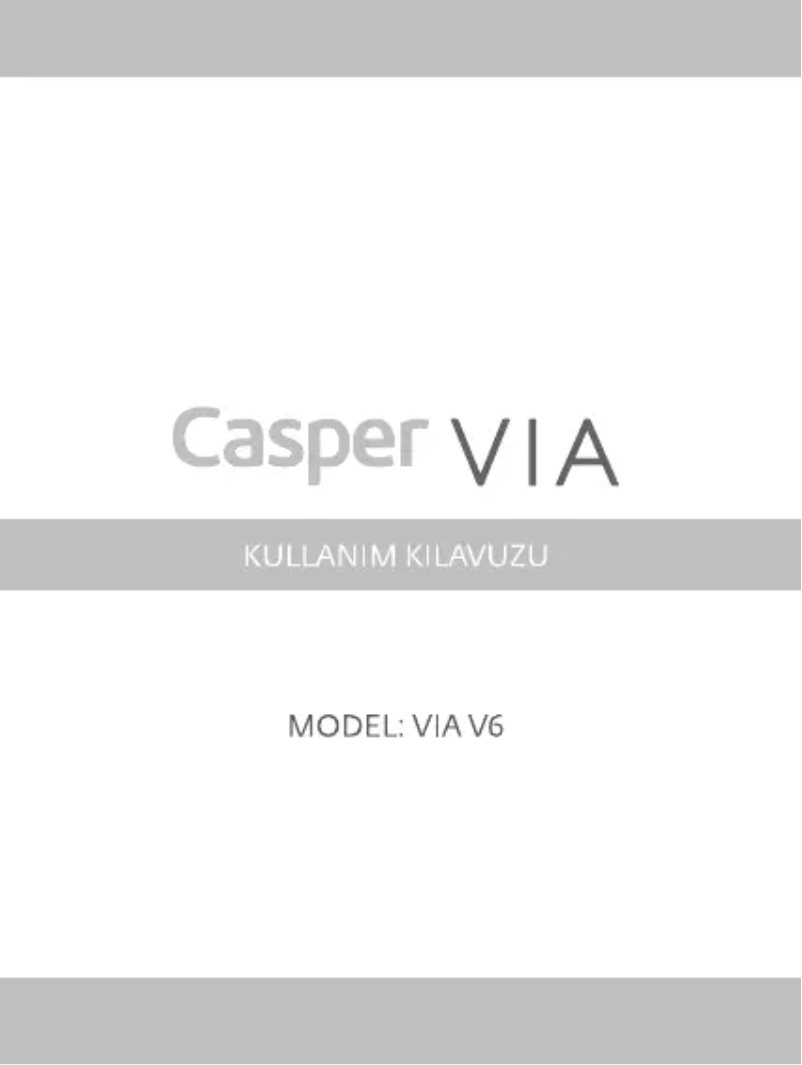 Page n°1 - Manuel utilisateur Casper Via V6