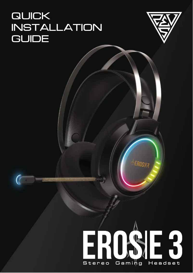 Page 1 de la notice Manuel utilisateur Gamdias Eros E3