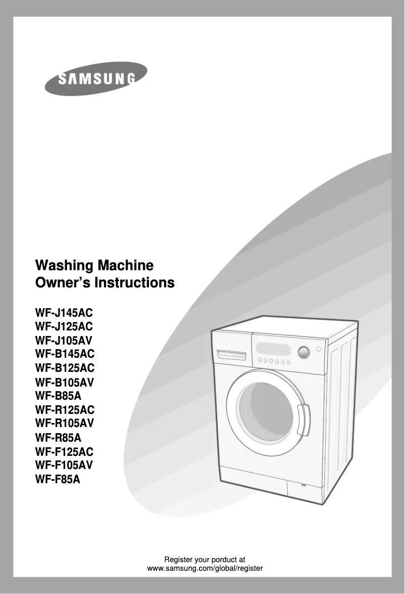 Page n°1 - Manuel utilisateur Samsung WF-J144A