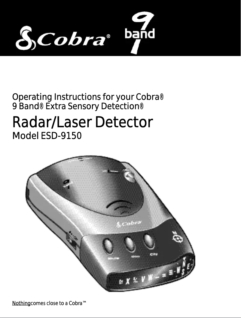 Image de la première page du manuel de l'appareil ESD 9150