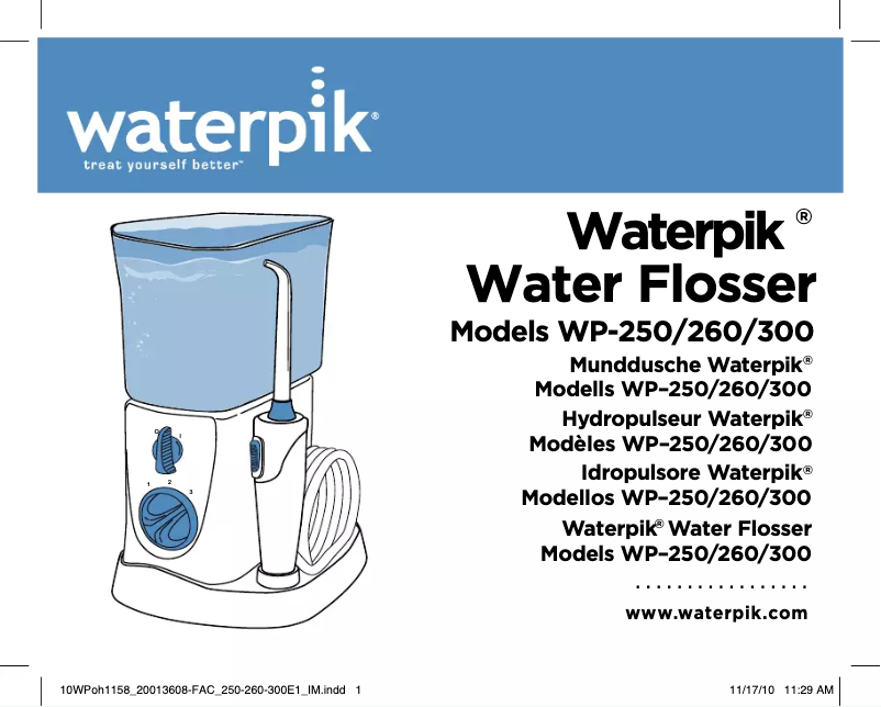 Image de la première page du manuel de l'appareil WP-300 Nano Travel