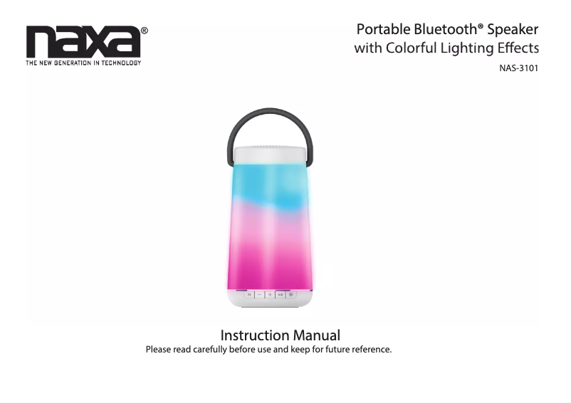 Página 1 del manual Manual de usuario Naxa NAS-3101
