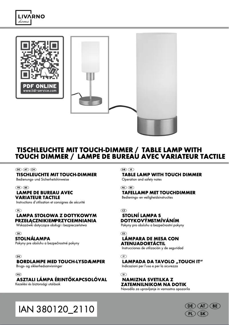 Image de la première page du manuel de l'appareil IAN 380120