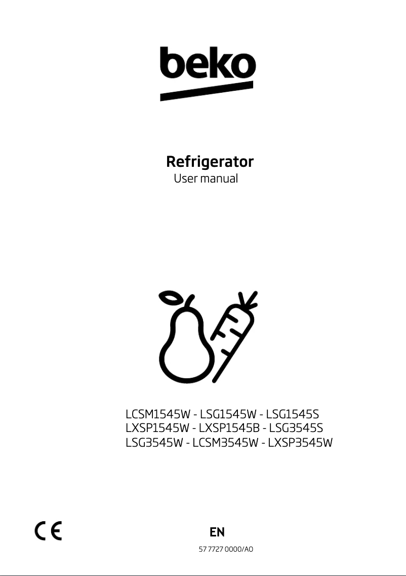 Page n°1 - Manuel utilisateur Beko LXSP3545