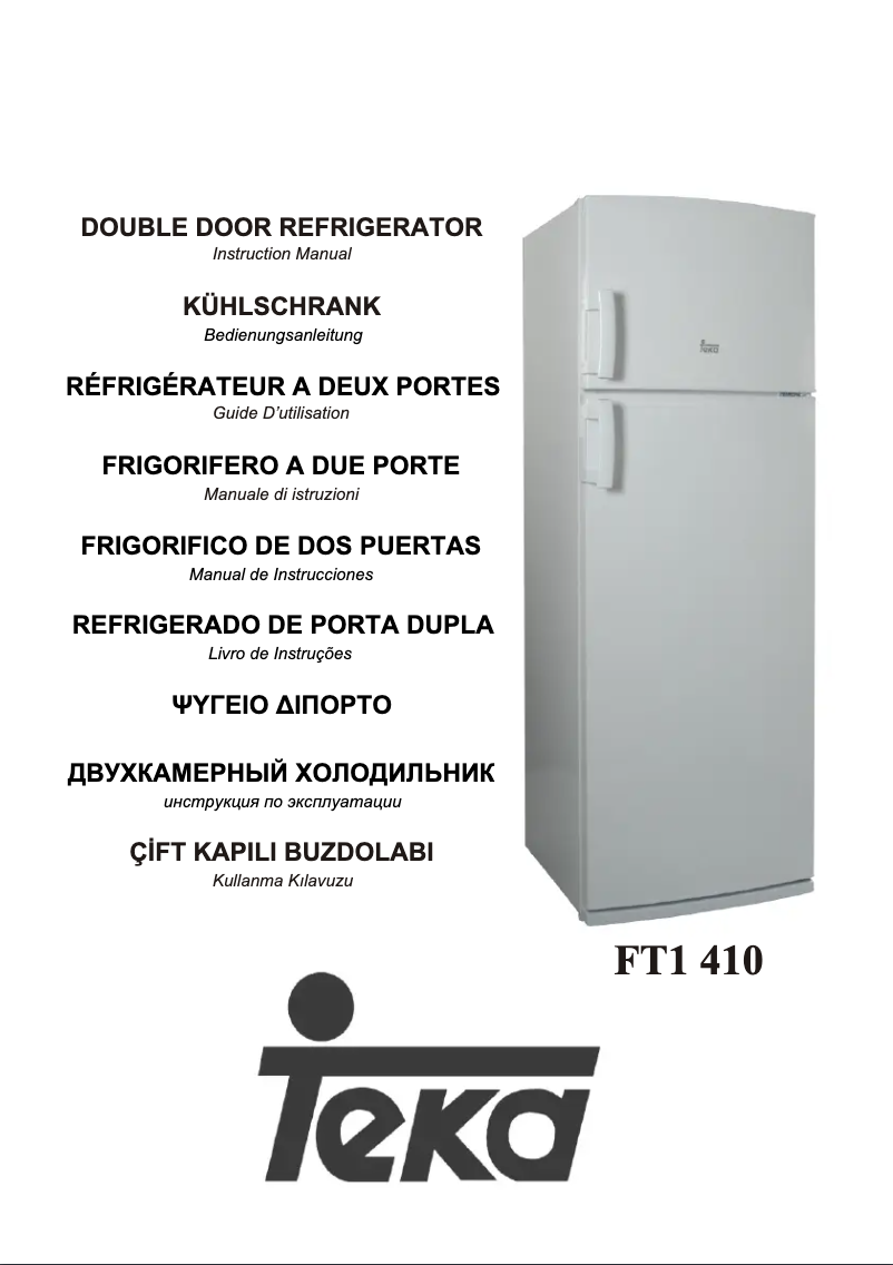 Image de la première page du manuel de l'appareil FT1 410