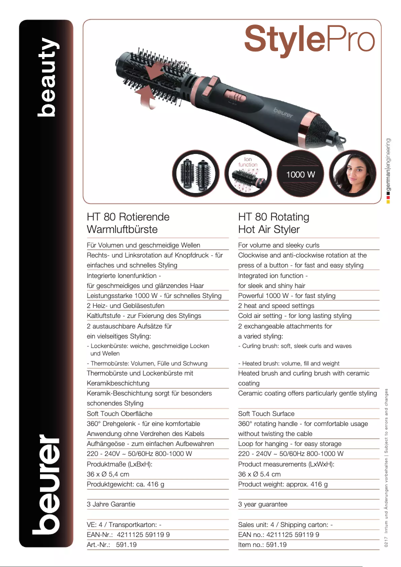 Image de la première page du manuel de l'appareil HT 80