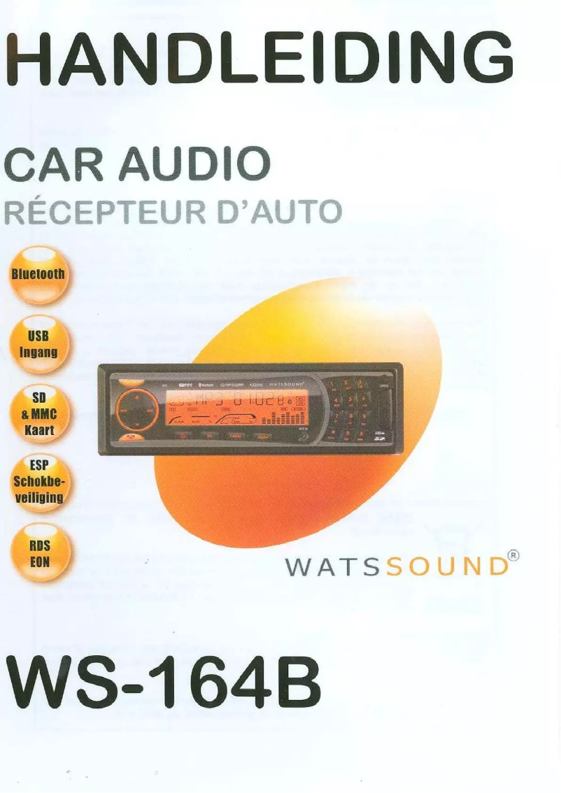 Page n°1 - Manuel utilisateur Watssound WS-164B