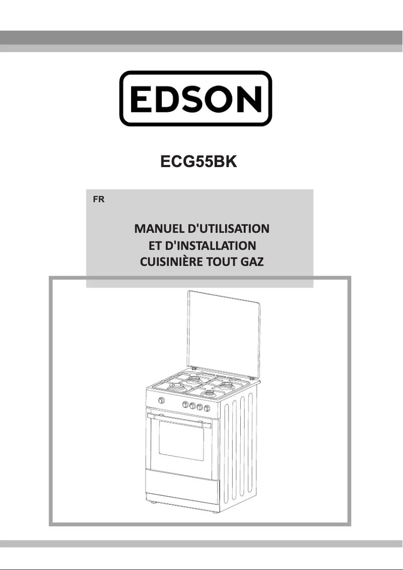Page 1 de la notice Manuel utilisateur Edson ECG55BK