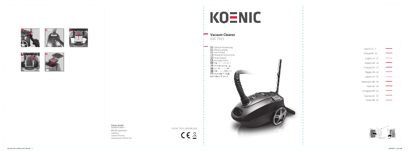 Image de la première page du manuel de l'appareil KVC 7321