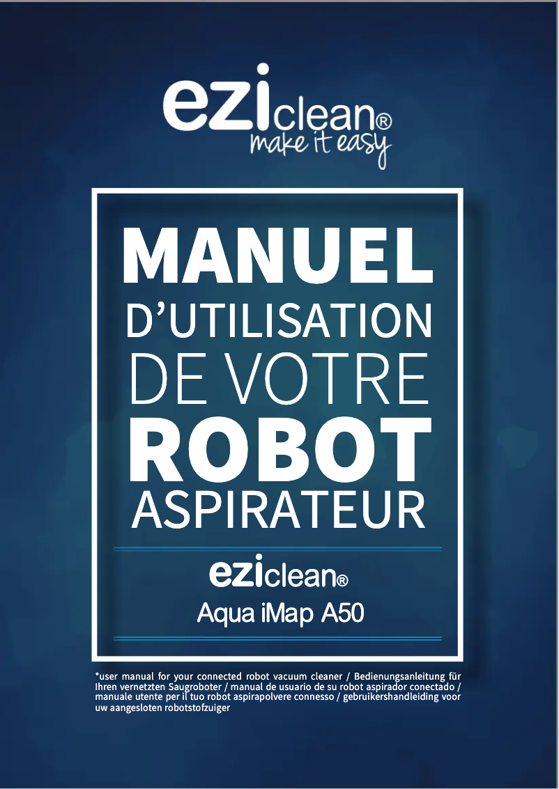 Page 1 de la notice Manuel utilisateur EZIclean Aqua iMap A50