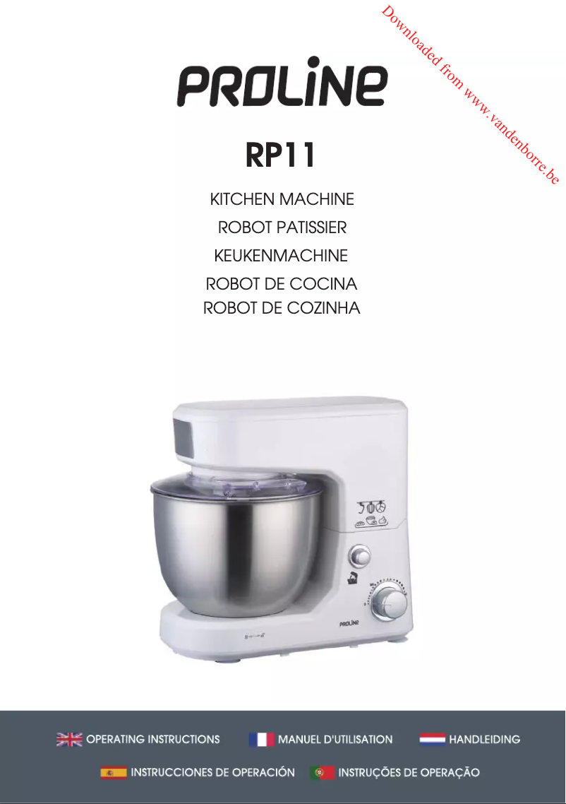 Page 1 de la notice Manuel utilisateur Proline RP11