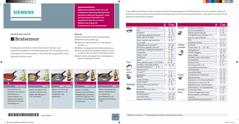 Page n°1 - Manuel utilisateur Siemens EX907NVV6E