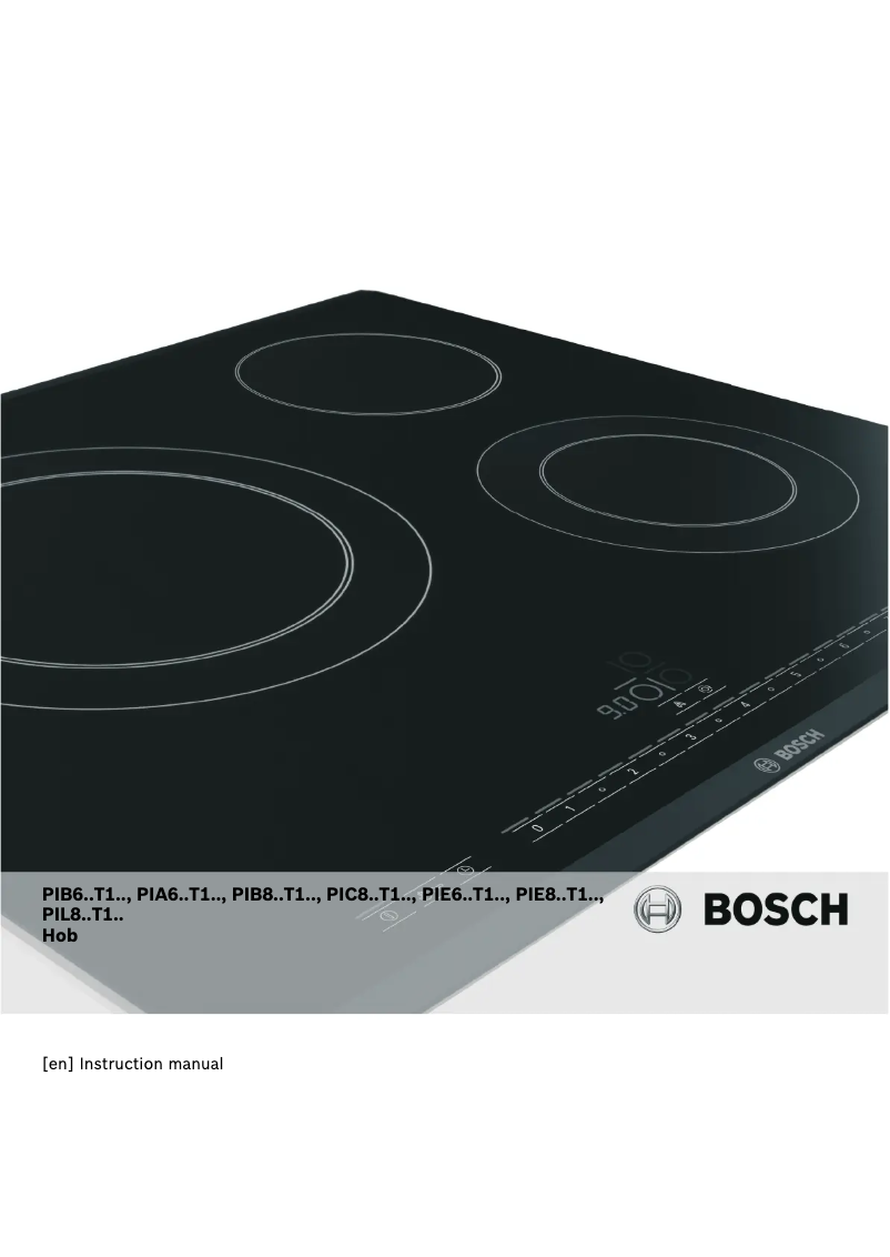 Page 1 de la notice Manuel utilisateur Bosch PIB675T14E