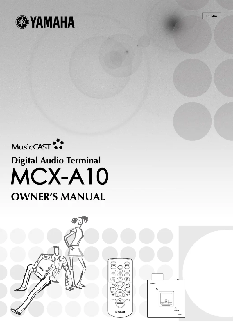 Image de la première page du manuel de l'appareil MCX-A10