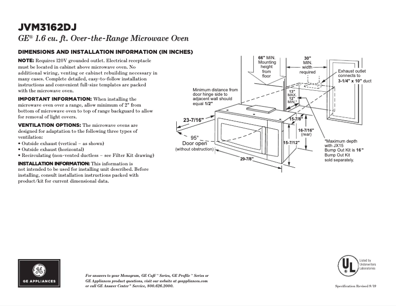 Image de la première page du manuel de l'appareil JVM3162DJBB