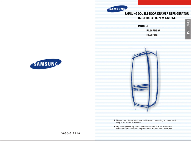 Page n°1 - Manuel utilisateur Samsung RL-28 FBSW