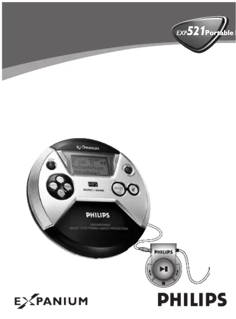 Page 1 de la notice Manuel utilisateur Philips Expanium EXP521
