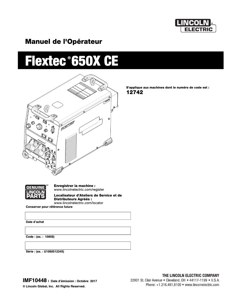 Imagen de la primera página del manual del dispositivo Flextec 650X CE