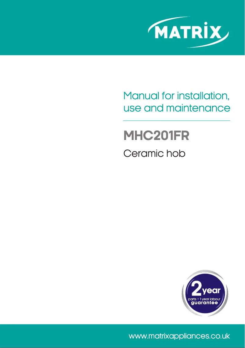 Page n°1 - Manuel utilisateur Matrix MHC201FR