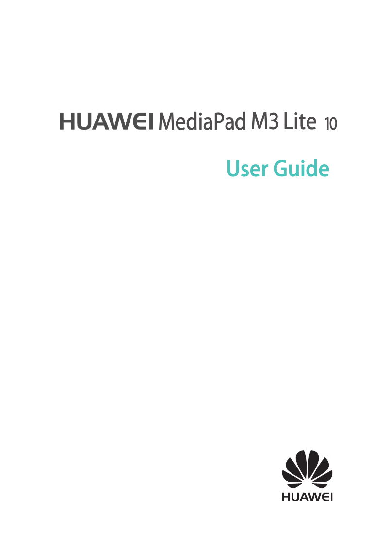 Page 1 of the manual User Manual Huawei MediaPad M3 Lite 10.0