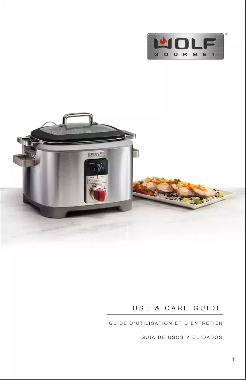 Image de la première page du manuel de l'appareil WGSC100S