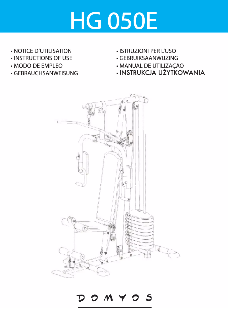 Image de la première page du manuel de l'appareil HG 50