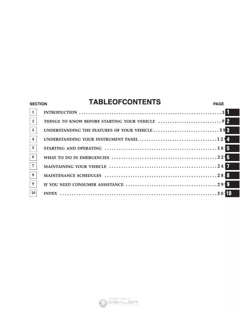 Page 1 de la notice Manuel utilisateur Chrysler 300c SRT8 (2006)