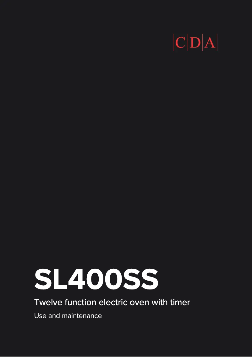 Page 1 de la notice Manuel utilisateur CDA SL400SS