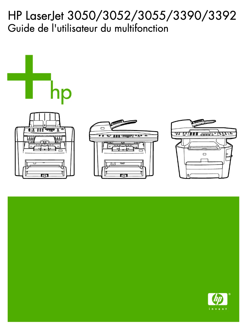 Page n°1 - Manuel utilisateur HP LaserJet 3055
