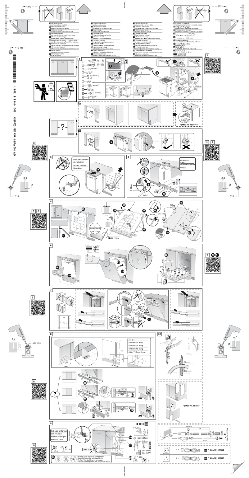 Page n°1 - Guide d'installation Neff S857ZMX09E