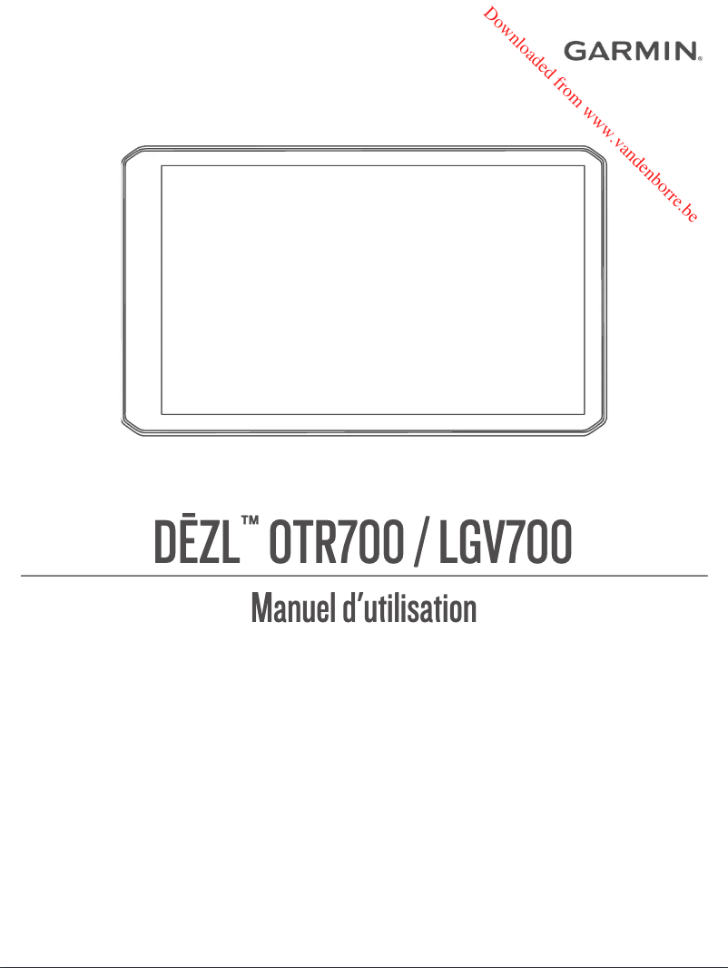 Image de la première page du manuel de l'appareil Dēzl LGV700