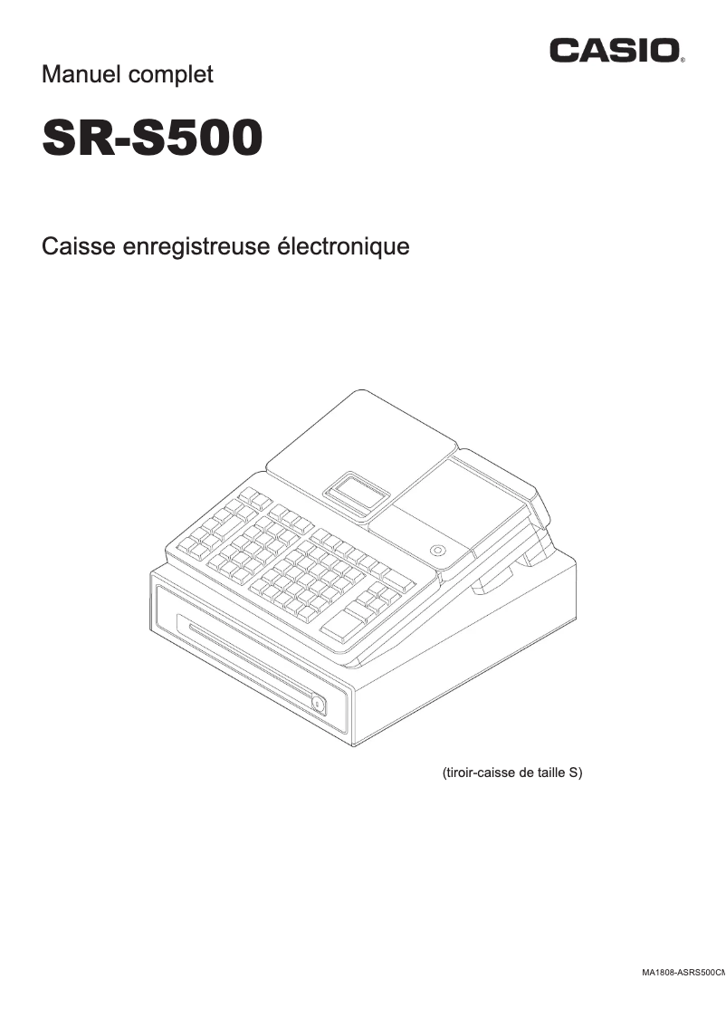 Image de la première page du manuel de l'appareil SR-S500