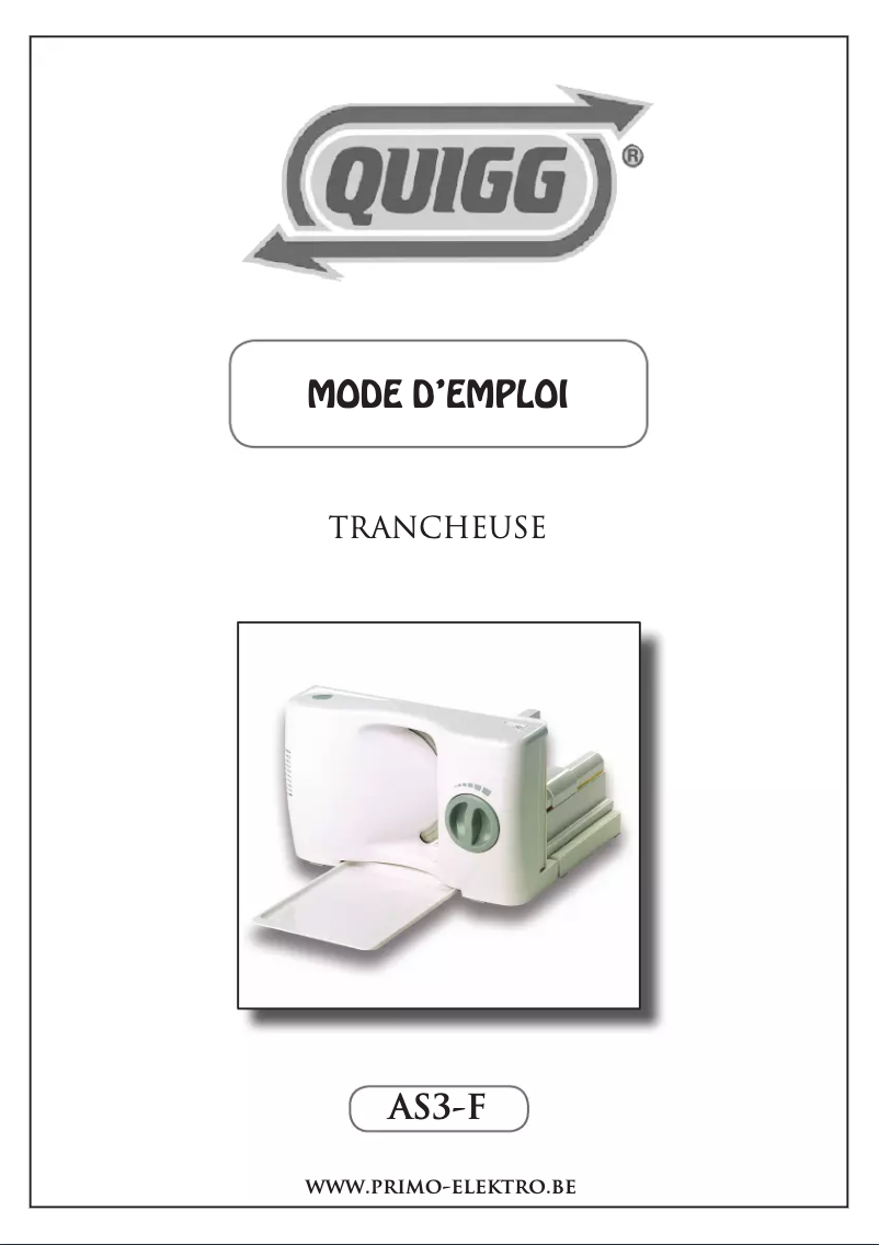 Página 1 del manual Manual de usuario Quigg AS3-F