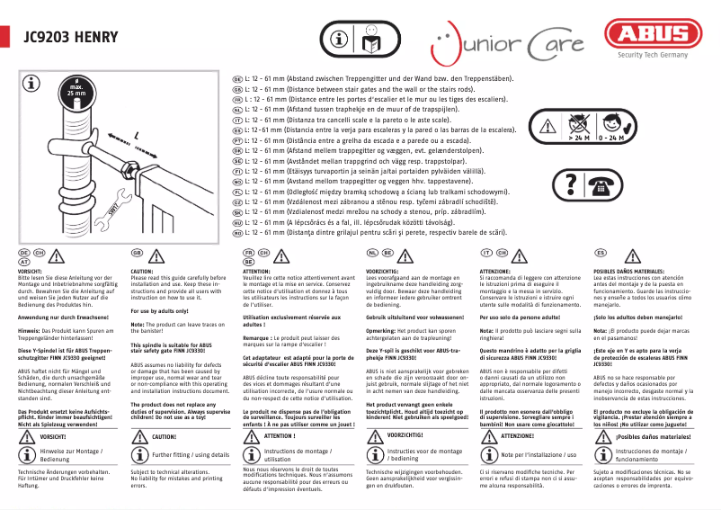 Image de la première page du manuel de l'appareil JC9203