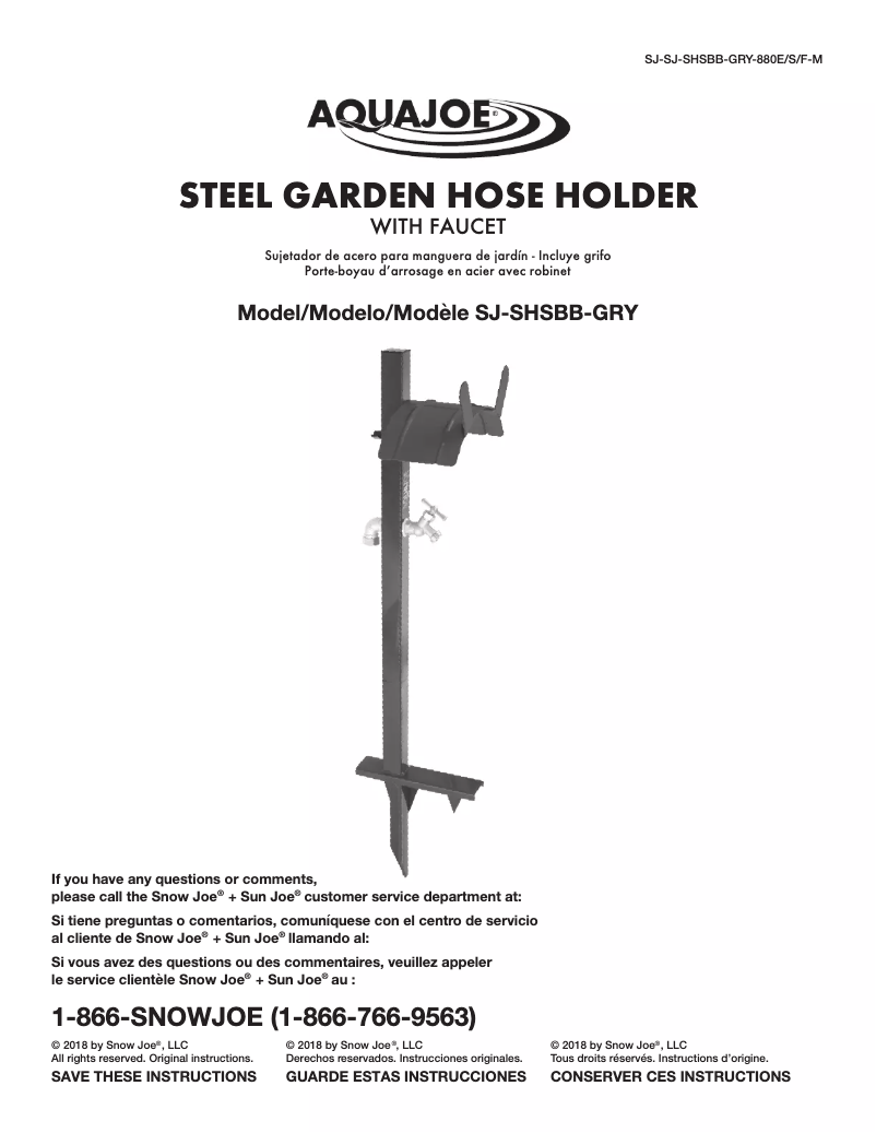 Página 1 del manual Manual de usuario Aqua Joe BDL-A0047