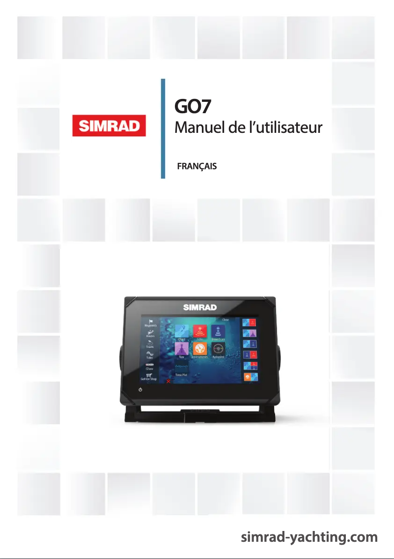 Page 1 de la notice Manuel utilisateur Simrad GO7