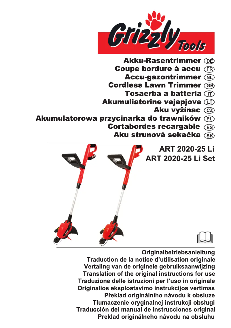 Page 1 de la notice Manuel utilisateur Grizzly ART2020-25 Li