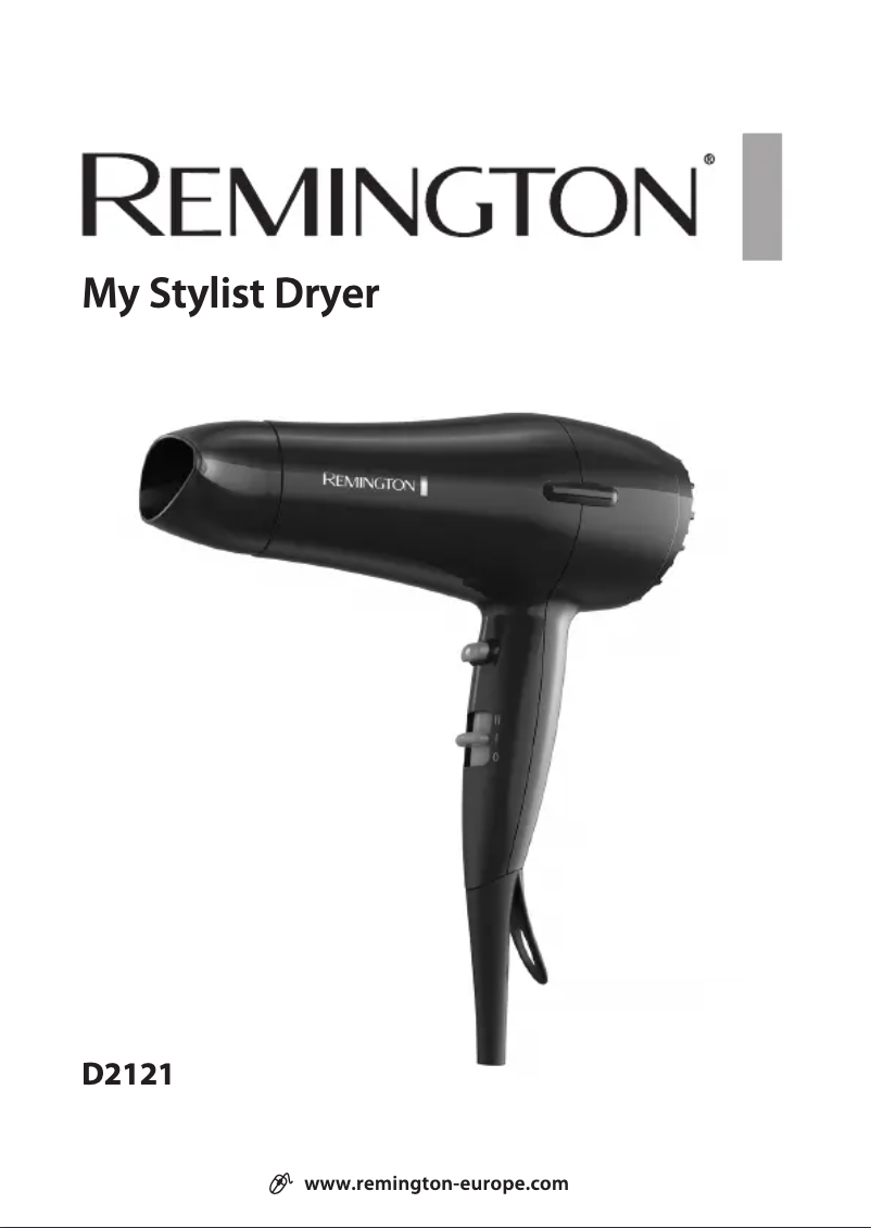 Page n°1 - Manuel utilisateur Remington My Stylist D2121