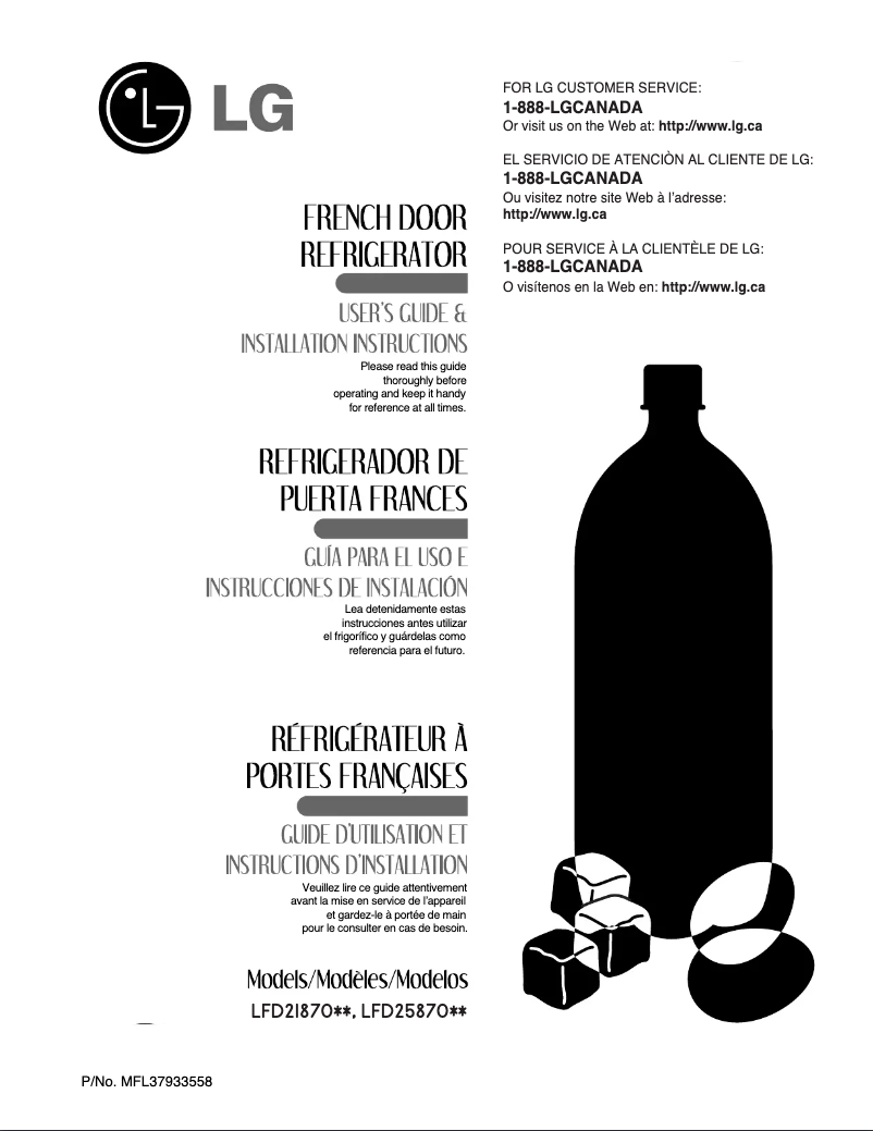 Página 1 del manual Manual de usuario LG LFD25870ST