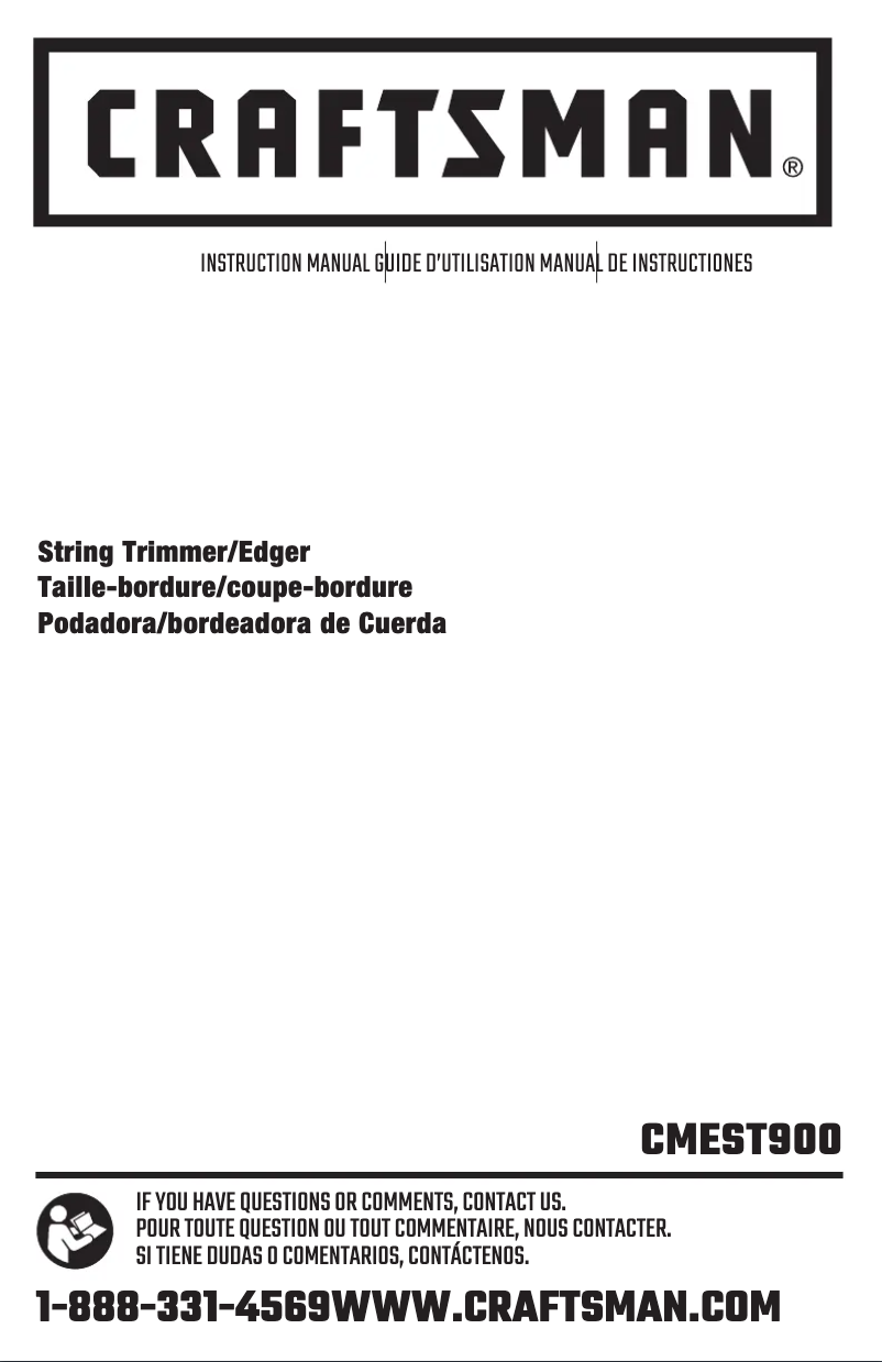 Imagen de la primera página del manual del dispositivo CMEST900