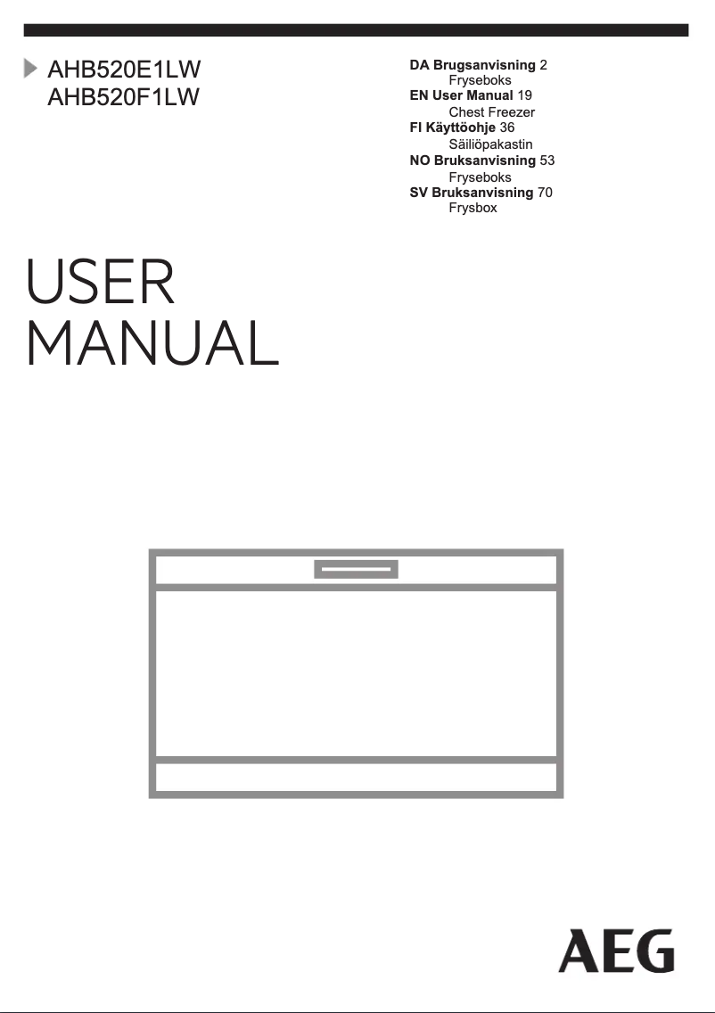 Page n°1 - Manuel utilisateur Electrolux AHB520E1LW
