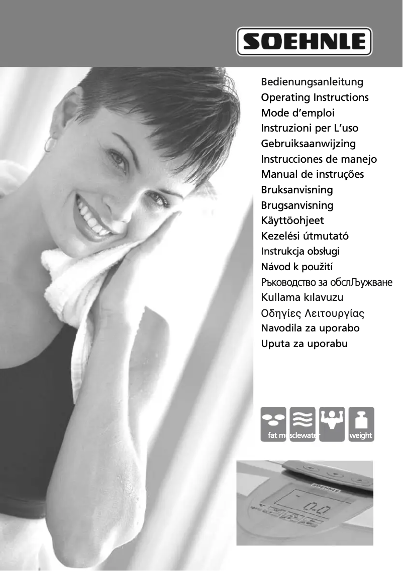 Page n°1 - Manuel utilisateur Soehnle Body Balance Milano