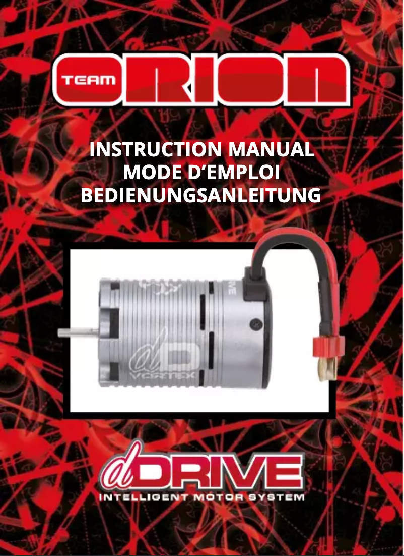 Page n°1 - Manuel utilisateur Team Orion ORI28314