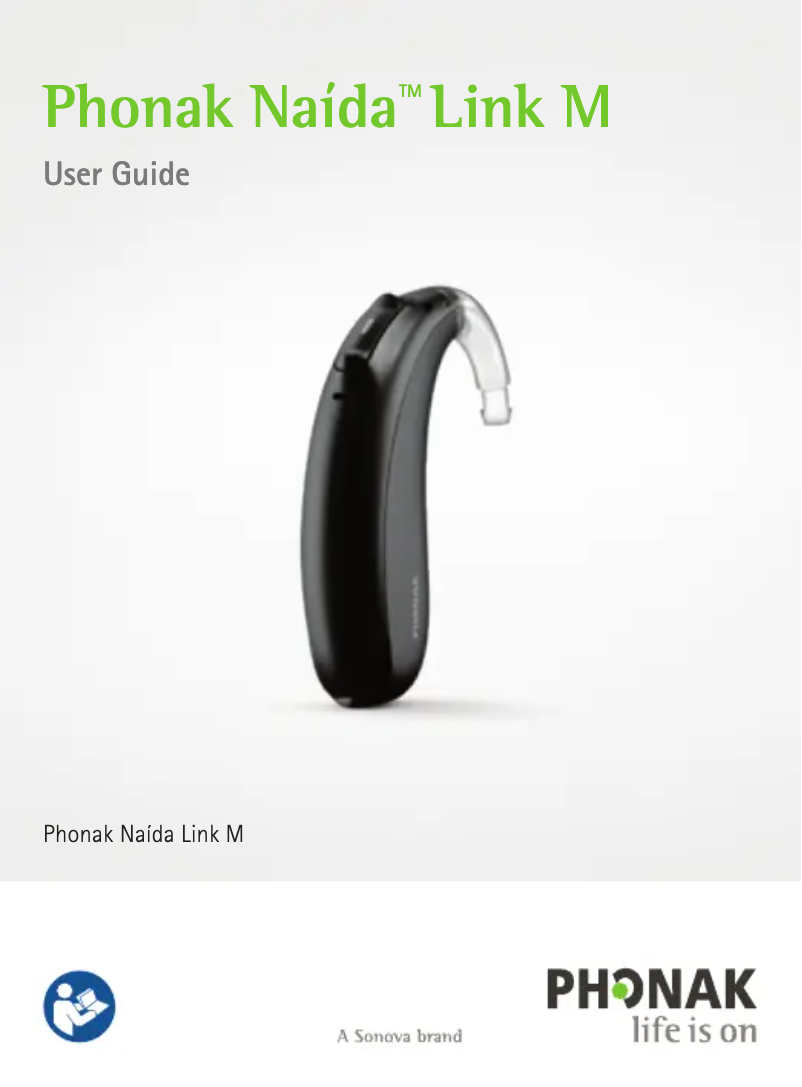 Page 1 de la notice Manuel utilisateur Phonak Naída Link M