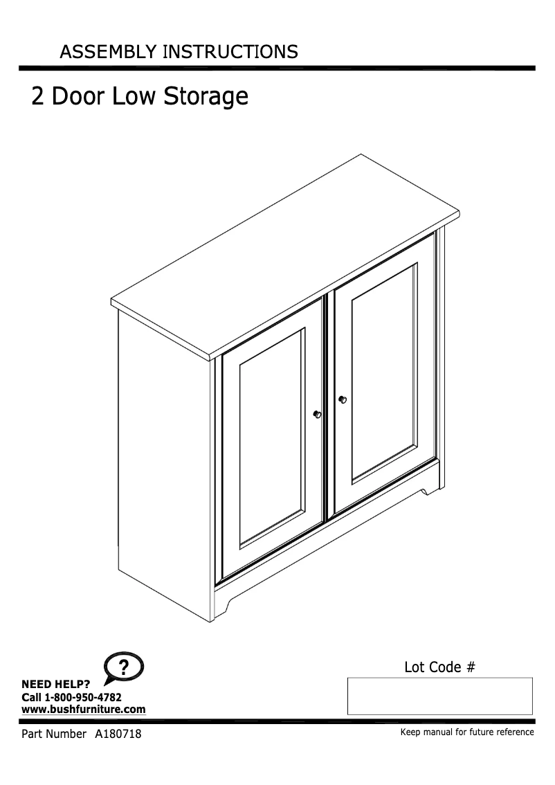 Page n°1 - Manuel utilisateur Bush Cabot WC31896-03
