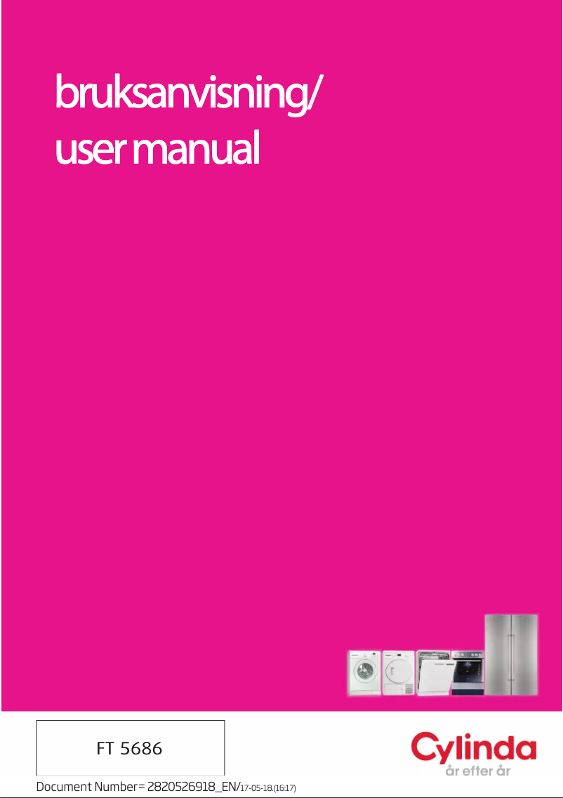 Page 1 de la notice Manuel utilisateur Cylinda FT 5686