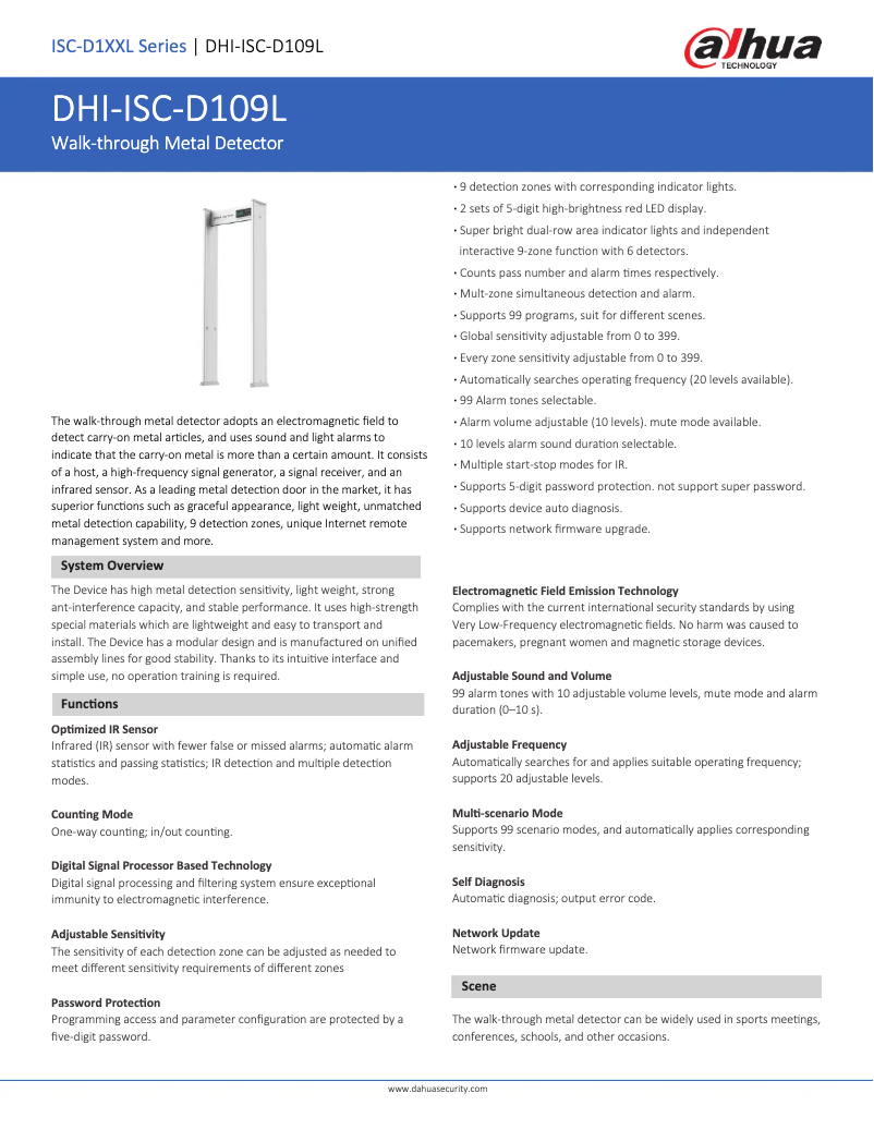 Image de la première page du manuel de l'appareil ISC-D109L