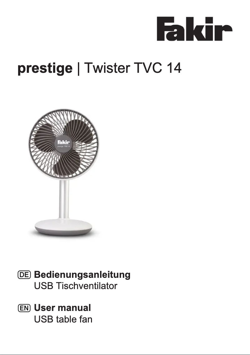 Image de la première page du manuel de l'appareil Twister prestige TVC 14